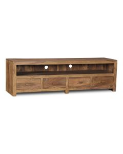 Cuba Natural 200cm 4 Drawer TV Unit - Due 30th January