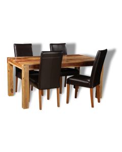 Cube Light Dining Table & 4 Barcelona Chairs