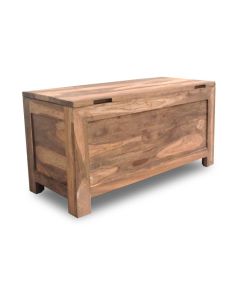 Cube Natural Blanket Box - In Stock