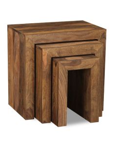 Cube Natural Nest of 3 Tables - Due 31st July