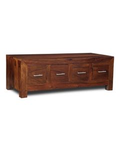Cube Honey 4 Drawer Coffee Table