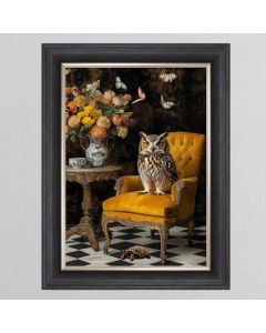 Curiosity Owl Framed Art - Due 9th May