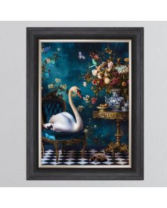 Curiosity Swan Framed Art - In Stock