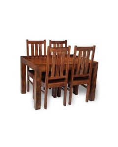 Dakota 120cm Dining Table & 4 Dakota Chairs - In Stock