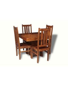 90cm Dakota Dining Table & 4 Dakota Chairs