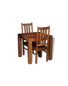 Extra Small 80cm Dakota Dining Table & 2 Dakota Dining Chairs - In Stock