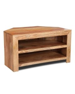 Light Dakota 2 Shelf Corner TV Unit