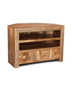 Light Dakota 4 Drawer Corner Media Unit