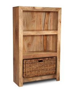 Light Medium Dakota Bookcase with Basket