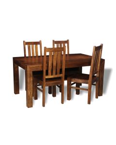 Dakota 160cm Dining Table & 4 Dakota Chairs - In Stock