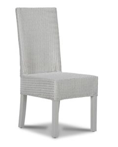 Lloyd Loom White Dynamo Dining Chair - Last 1 Remaining