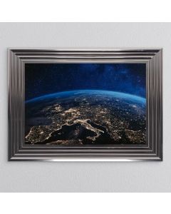 Earth From Space Framed Art - In Stock