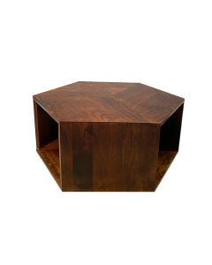 Geo Mango Hexagon Coffee Table - In Stock