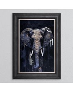 Golden Elephant Framed Art - In Stock