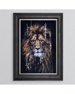 Golden Lion Framed Art - In Stock