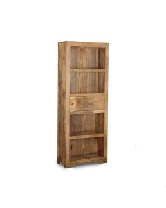 Light Mango Wood 1 Drawer Bookcase - In Stock