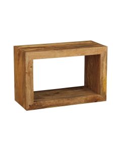 Light Mango Wood Rectangular Cube - In Stock