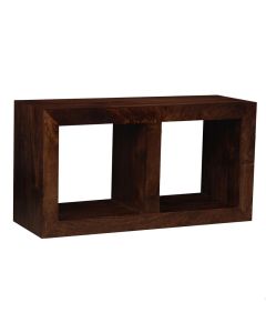 Mango Wood Double Storage Cube - In Stock