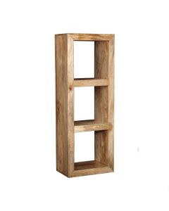 Light Mango Wood Triple Bookshelf