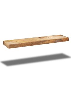 Light Mango Wood Large Floating Shelf