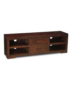 Mango Wood 170cm 2 Drawer Media Unit - In Stock