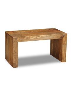 Light Mango Wood Small Open Coffee Table - In Stock