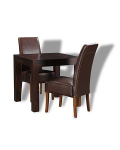 Mango Wood 80cm Dining Table and 2 Madrid Chairs