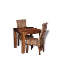 Dakota 80cm Dining Table & 2 Havana Chairs : Salsa