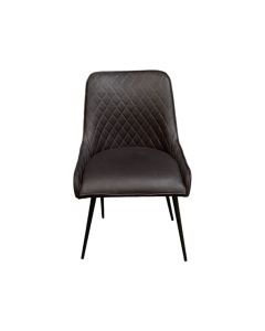 Ex Display Black Henley Faux Leather Chair (T287)