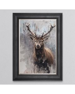Impressionist Stag Framed Art - In Stock