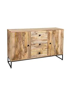 Industrial 135cm Large Sideboard - In Stock