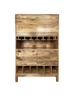 Inset Light Mango Drinks Cabinet 