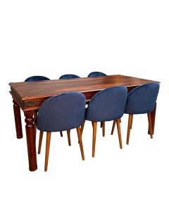 Jali 180cm Dining Table & 6 Zena Dining Chairs