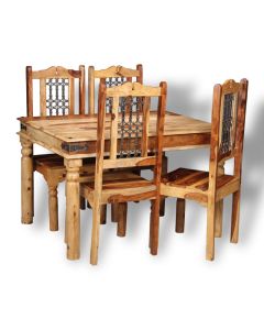 Jali Light 120cm Dining Set - In Stock