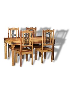 Jali Light 160cm Dining Set - In Stock