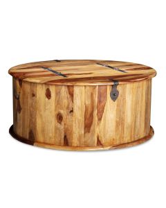 Jali Light Round Trunk Coffee Table