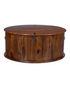 Jali Round Trunk Coffee Table - In Stock