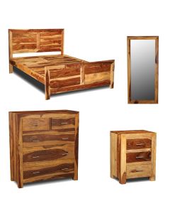 Cube Light Double Bedroom Set 1