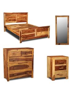 Cuba Light Double Bedroom Set 1