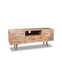 Light Vintage Mango 145cm Media Unit - Due 31st May