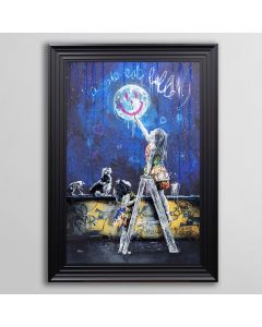 Moon Graffiti Framed Art - In Stock