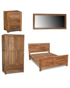 Cube Natural King Size Bedroom Set 6