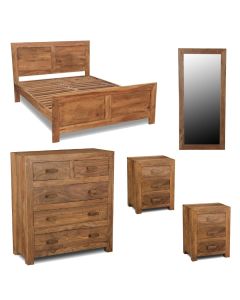 Cuba Natural Double Bedroom Set 2