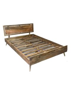 Light Retro Chic King Size Bed
