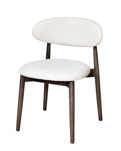 Scandi Cream Velvet Dining Chair - Due Late June