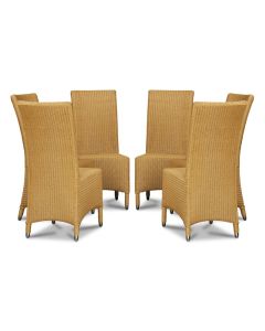 Lloyd Loom Natural Madera Dining Chairs x6 - In Stock