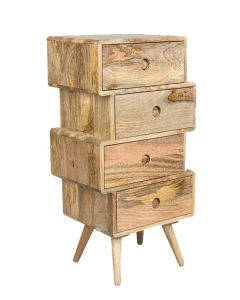 Light Vintage Mango Chest of Drawers Large - In Stock