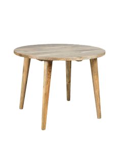 Light Vintage Mango 100cm Round Dining Table - Due 30th April