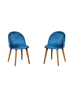 Set of 2 Zena Velvet Chairs