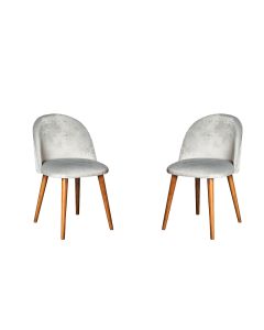 Set of 2 Zena Velvet Chairs